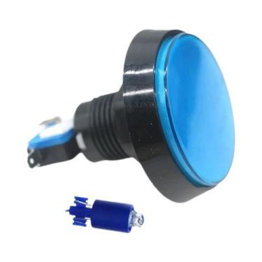 Imagem de Botão Iluminado LED De 60mm 12V Para Máquinas De Fliperama, Lavagem De