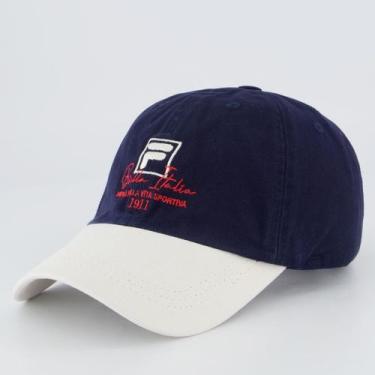 Imagem de Bone Fila 1911 Marinho e Branco, Único