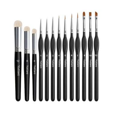 Imagem de Conjunto De Pincéis De Pintura De Detalhes Finos, Pincéis Miniatura Dr