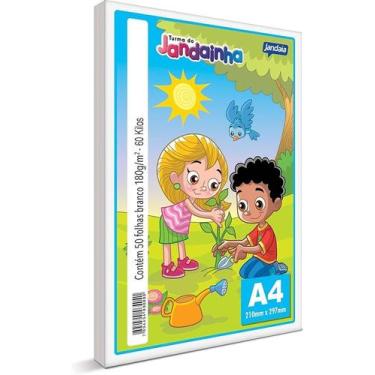 Imagem de Sulfite A4 Jandainha C/100 Folhas ROSA Jandaia