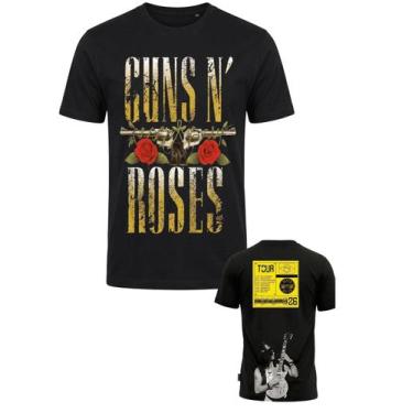 Imagem de Camiseta Algodão Penteado Guns N Roses Tour Brasil 2026 P ao G3 - Offi