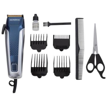 Imagem de Maquina de cortar cabelo Mondial Titanium Power CR-09M 220V Cinza/Azul