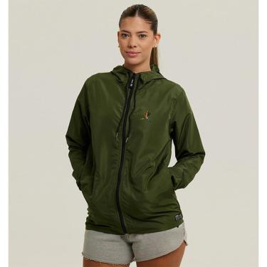Imagem de Jaqueta Corta Vento Feminino Verde Impermeável WSS Brasil Run Colors-Feminino