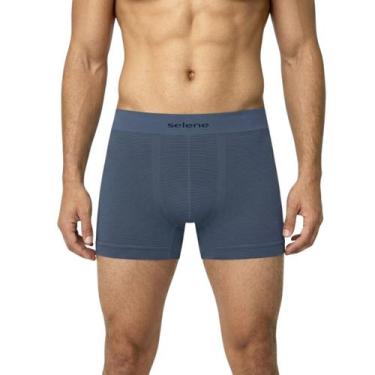Imagem de Cueca Boxer Listrada Selene 11071-003, Azul stone, G