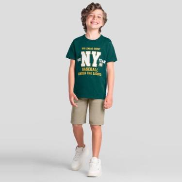 Imagem de Conjunto infantil menino de beisebol Brandili, Verde, 8
