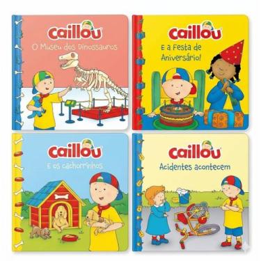 Imagem de Kit 4 Livros Infantis: Aventuras e Descobertas do Caillou - pé da letr