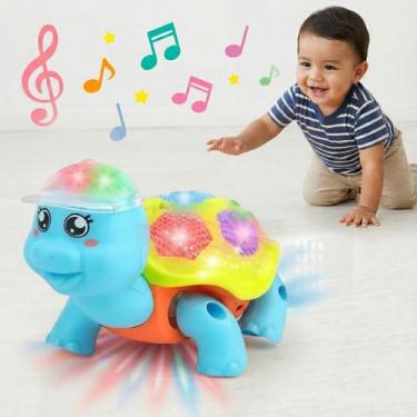 Imagem de Tartaruga Brinquedo Infantil Musical com Luzes e Som Brinquedo Dançant