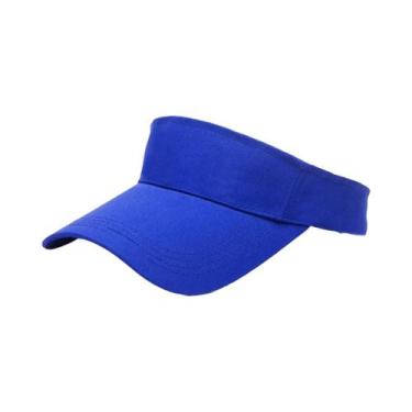 Imagem de Boné De Sol Feminino Branco De Verão Com Viseira Aberta Para Esportes 