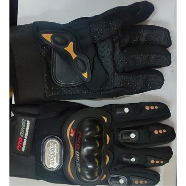 Imagem de Luva para Motoqueiro Uso em Moto e Bicicleta Tamanho Único Preto com Palma Antiderrapante e Ventilação OEM