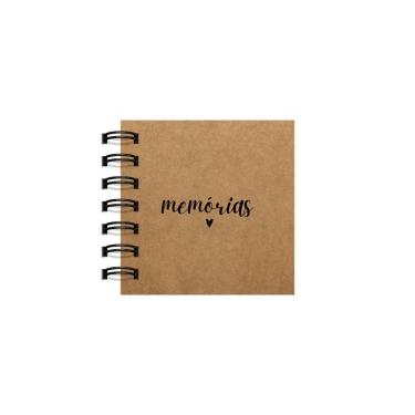Imagem de Scrapbook OEM Memórias Coração com Capa Flexível Kraft 240g 20 Folhas Pretas 180g Taman...