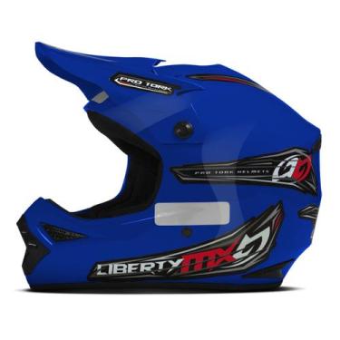 Imagem de Capacete Motocross Liberty MX Pro Enduro Trilha Pro Tork Segurança Con