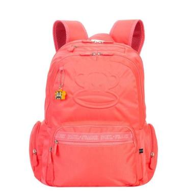 Imagem de Mochila Grande 2 Compartimentos Paul Frank Classics Neon Laranja - Pap