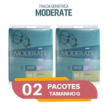 Imagem de Fralda Moderate geriátrica adulto kit 2 pacotes - Capricho Drylock