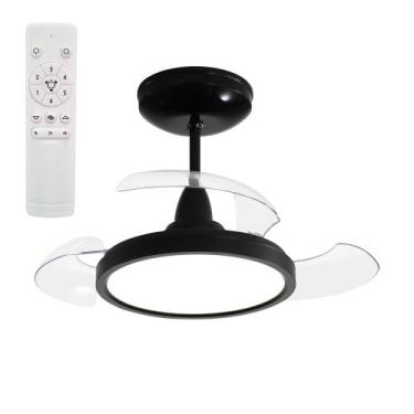 Imagem de Ventilador De Teto Aliseu Retrátil Mid Preto Bivolt, Bivolt