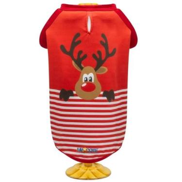 Imagem de Roupa Para Cães E Gatos Camiseta Natal tamaho M - Mascote PEt