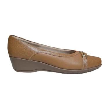 Imagem de Sapato Piccadilly Feminino Anabela Média Joanete Napa Strech - 40, 35,