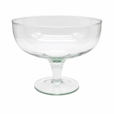 Imagem de Taça Fruteira Saladeira Taça Tailândia Vidro 2,5L Base Elevada para Frutas Saladas Sobremesas Mesa