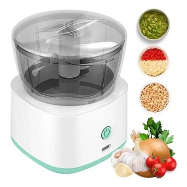 Imagem de Mini Processador de Alimentos Kz Utilidades Mini Processador de Alimentos 45W Branco 3,7V
