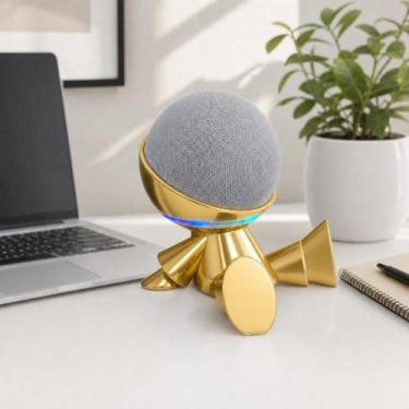 Imagem de Suporte para Alexa Echo Dot 4 e 5 Robô Astronauta Sentado - Base Decor