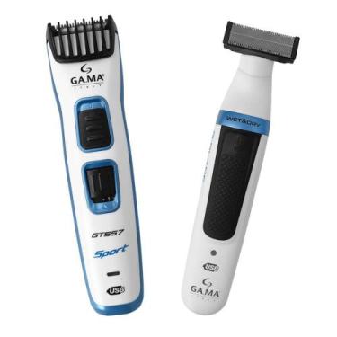 Imagem de Kit Aparador e Máquina de corte GA.MA GT557 G-Blade Bivolt, Bivolt