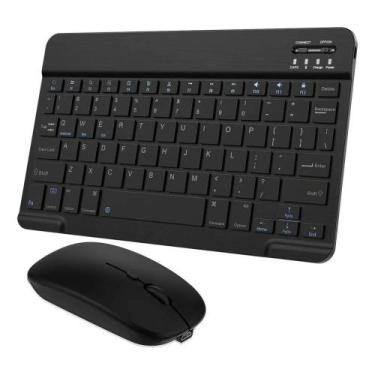 Imagem de Kit teclado e mouse sem fio recarregavel b-max bm-711