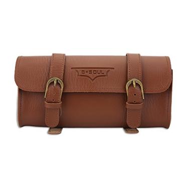Imagem de Bolsa de ferramentas de couro para bicicleta, bolsa de moldura de tubo frontal, bolsa de couro artificial estilo retrô, bolsa de bicicleta acessório de ciclismo bolsa de couro para bicicleta alforjas bolsa de couro vintage para bicicleta