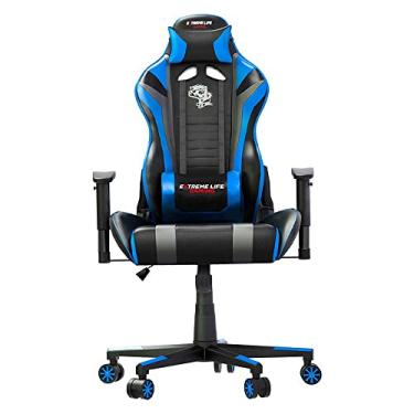 Imagem de Cadeira Gamer Black Hawk com 180° de Inclinação, Espuma com Densidade D40 e Capacidade de 150kg Preto/Azul - CH05BKBL ELG