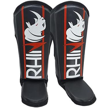 Imagem de Caneleira Protetor De Canela Muaythai Kickbxing - Rhino By Spank (PRETO)