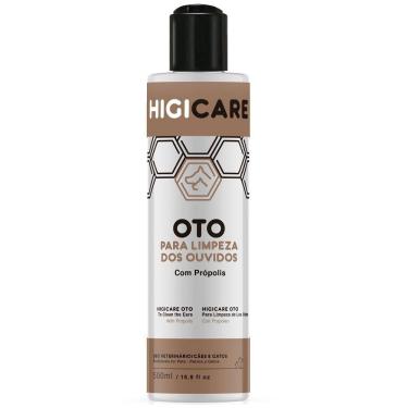 Imagem de Higicare Oto -Limpeza dos ouvidos com extrato de própolis para Cães e Gatos - Centagro (500 ml)
