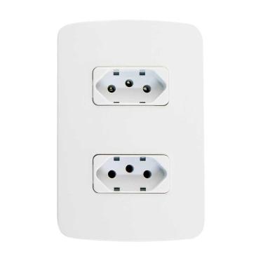 Imagem de Conjunto 2X4 2 Tomadas 10A B3 Margirius