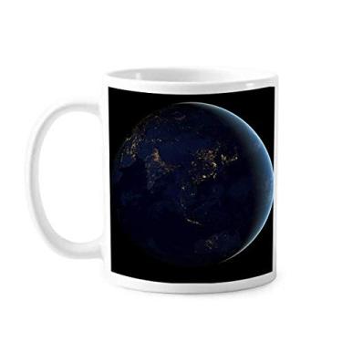 Imagem de Caneca Universe Space Blue Planet Earth cerâmica cerâmica café xícara de porcelana louça