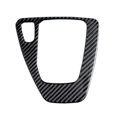 Imagem de TOTMOX Compatível com BMW Série 3 E90 E92 2005-2012 Acabamento da tampa do painel de mudanças de marchas, acessórios Protetor de moldura do console central fibra de carbono