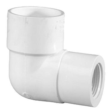 Imagem de Soquete de 3,8 cm x 2,5 cm x FNPT PVC cotovelo de 90 graus