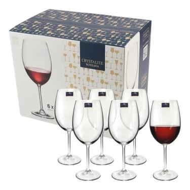 Imagem de Taças Vinho Tinto 580ml Bohemia Cristal Titanium