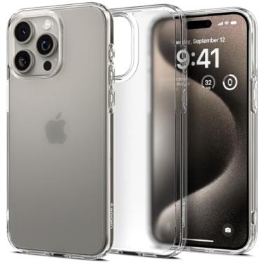 Imagem de Capa Spigen para iPhone 15 Pro, ultra híbrida [anti-amarelecimento] projetada para Apple iPhone 15 Pro - transparente
