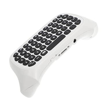 Imagem de Uonlytech lidar com teclado com fio teclado USB teclado para jogos teclados teclado sem fio controle de vídeo game teclado de jogo sem fio Metal controlador computador janelas abdômen branco