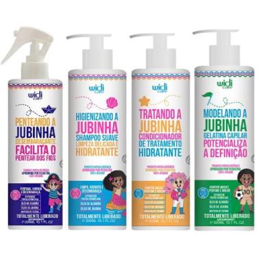 Imagem de Kit Jubinha Widi Care Shampoo + Condicionador + Geleia Modeladora + Sp