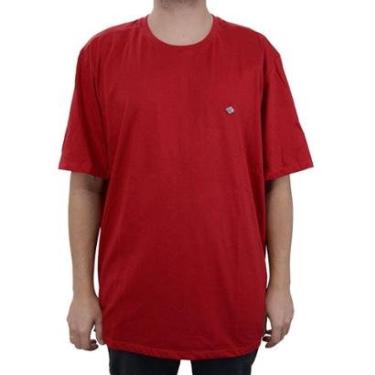Imagem de Camiseta Masculina Olho Fatal MC Plus Size Vermelha - 710000-Masculino