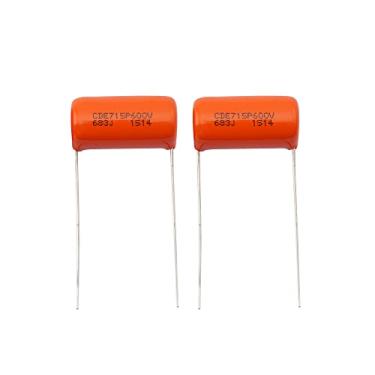 Imagem de CDE Sprague Orange Drop Capacitor Polipropileno 0.068uF 715P 683J 600V para Guitarra ou Baixo (2 Peças)