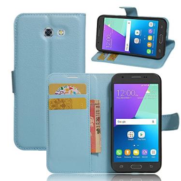 Imagem de Capa para Samsung Galaxy J3 Prime – Capa flip carteira de couro PU para Samsung Galaxy J3 Prime, capa de proteção de telefone estilo empresarial, capa com [compartimentos para dinheiro e cartão]