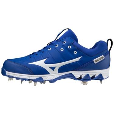 Imagem de Mizuno Tênis de beisebol masculino 9-Spike Ambition 2, branco royal, 44