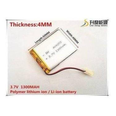 Imagem de Bateria  3,7v 1300mah Gps 2 Fios 5x40x50 Nova Garantia - bgb