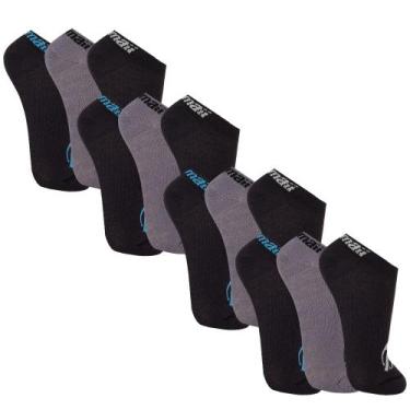 Imagem de 12 Pares De Meias Cano Curto Mormaii Masculina Básica Lisa, M 34-39, P