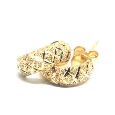 Imagem de Brinco de ouro 18 k Meia lua . - Elegancy Joias