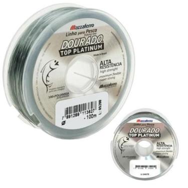 Imagem de Linha Pesca Monofilamento Platinum 100m 0.80mm Suporta 32,4kg - mazzaf