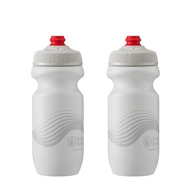 Imagem de Polar Bottle Breakaway Parede Única 590 ml Ondulado Branco/Prata Pacote com 2