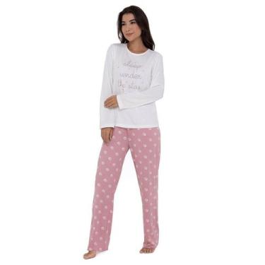 Imagem de Pijama Longo Feminino 210110 Poás - Pellin, G, Branco