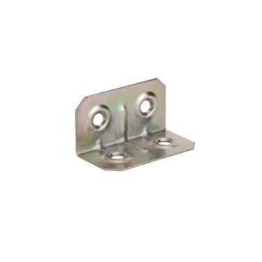 Imagem de Cantoneira 22 X 22 X 50 Mm Aço Zincado 4 Furos - Aldeghi, Zincado Amar