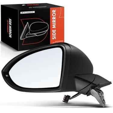 Imagem de A-Premium Espelho retrovisor elétrico do lado do motorista - compatível com Volkswagen Golf 2015-2021, Golf Alltrack 2017-2019, Golf SportWagen, GTI - Espelho retrovisor externo preto dobrável manual