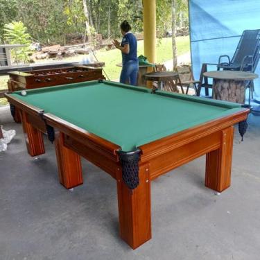 Imagem de Mesa de Sinuca e Bilhar Diver Madeira Maciça Carlin Bilhares Superfíci